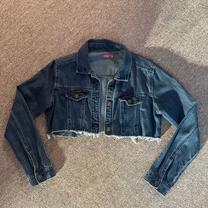 Womens XS Cropped Denim Jacket